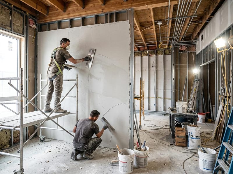 Travaux d'aménagement intérieur, finitions